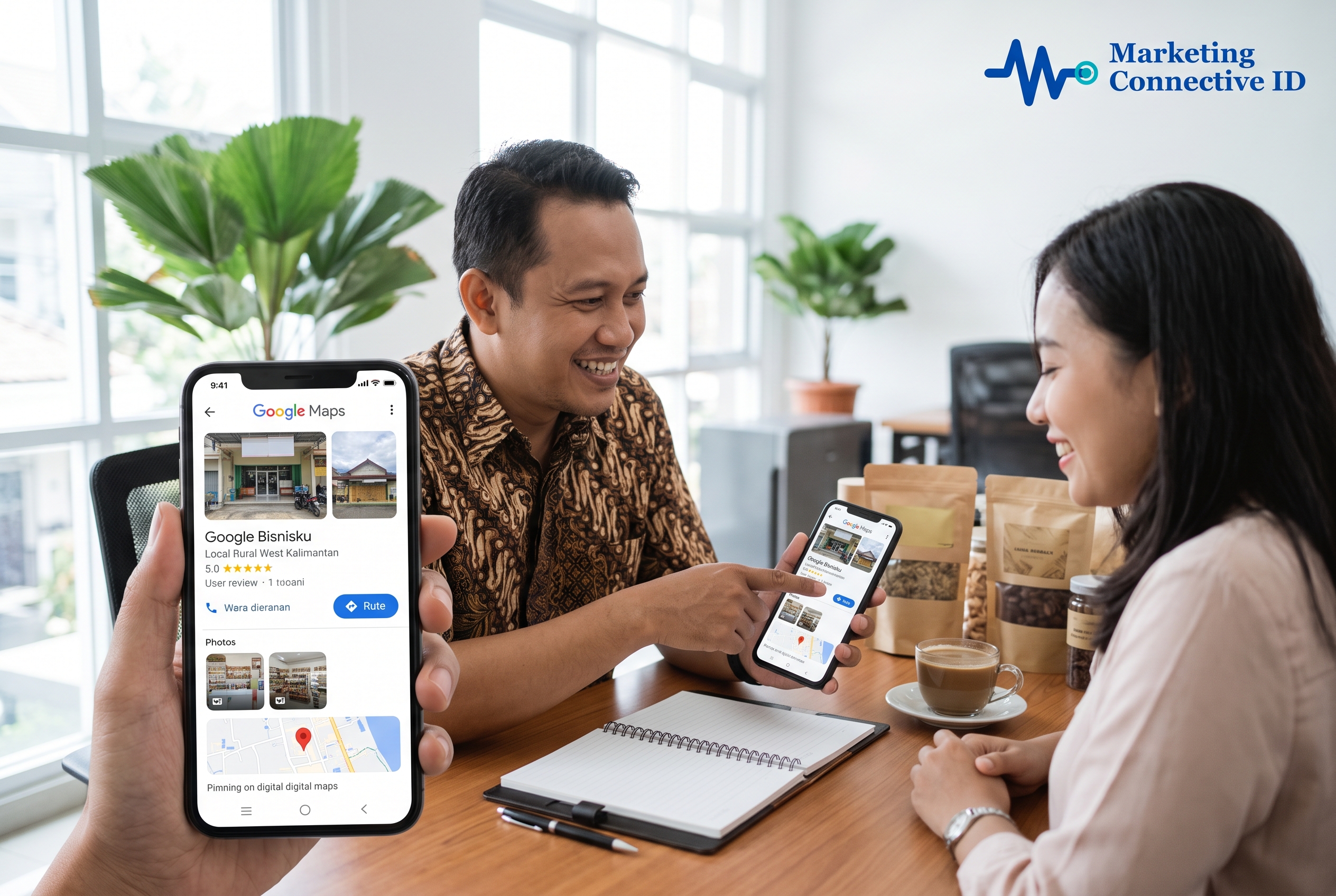 Pemilik usaha di Kalimantan Barat mempelajari strategi digital marketing untuk bisnis.